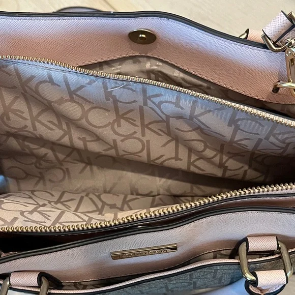 Calvin Klein Blush and Taupe Satchel - Picture 5 of 14